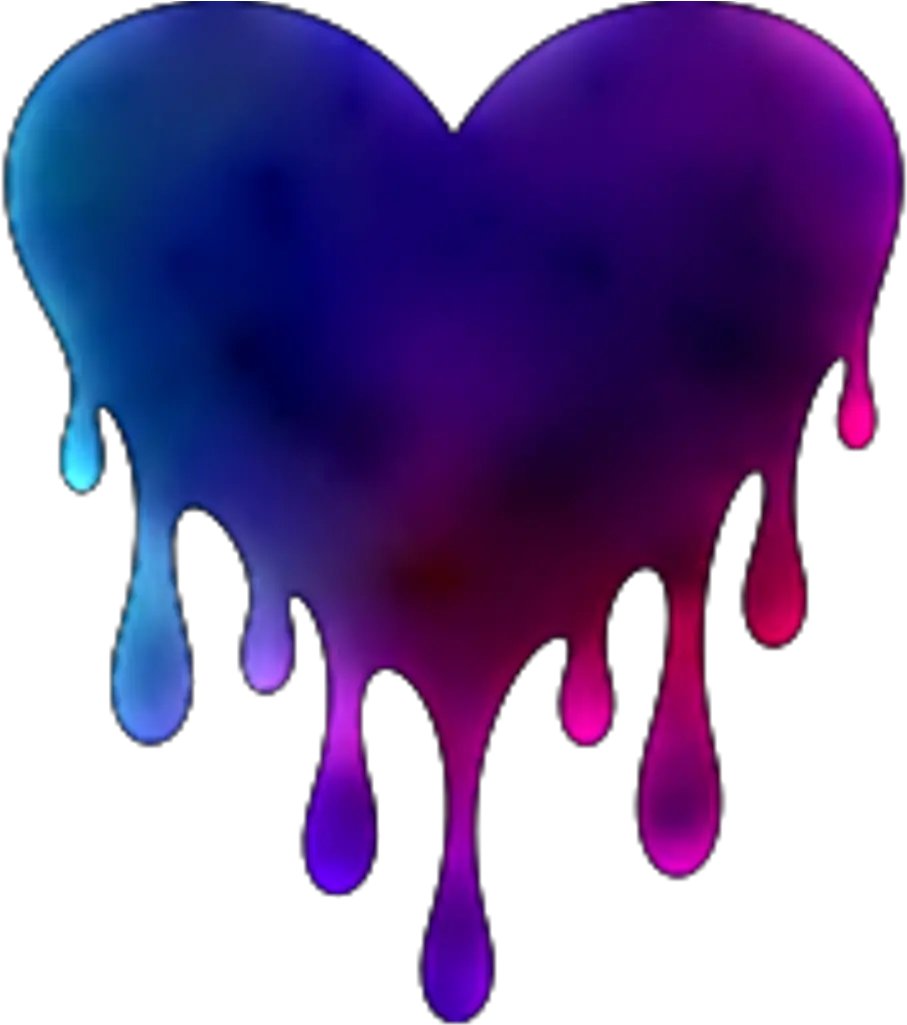 Transparent Dripping Slime Png Transparent Tie Dye Heart