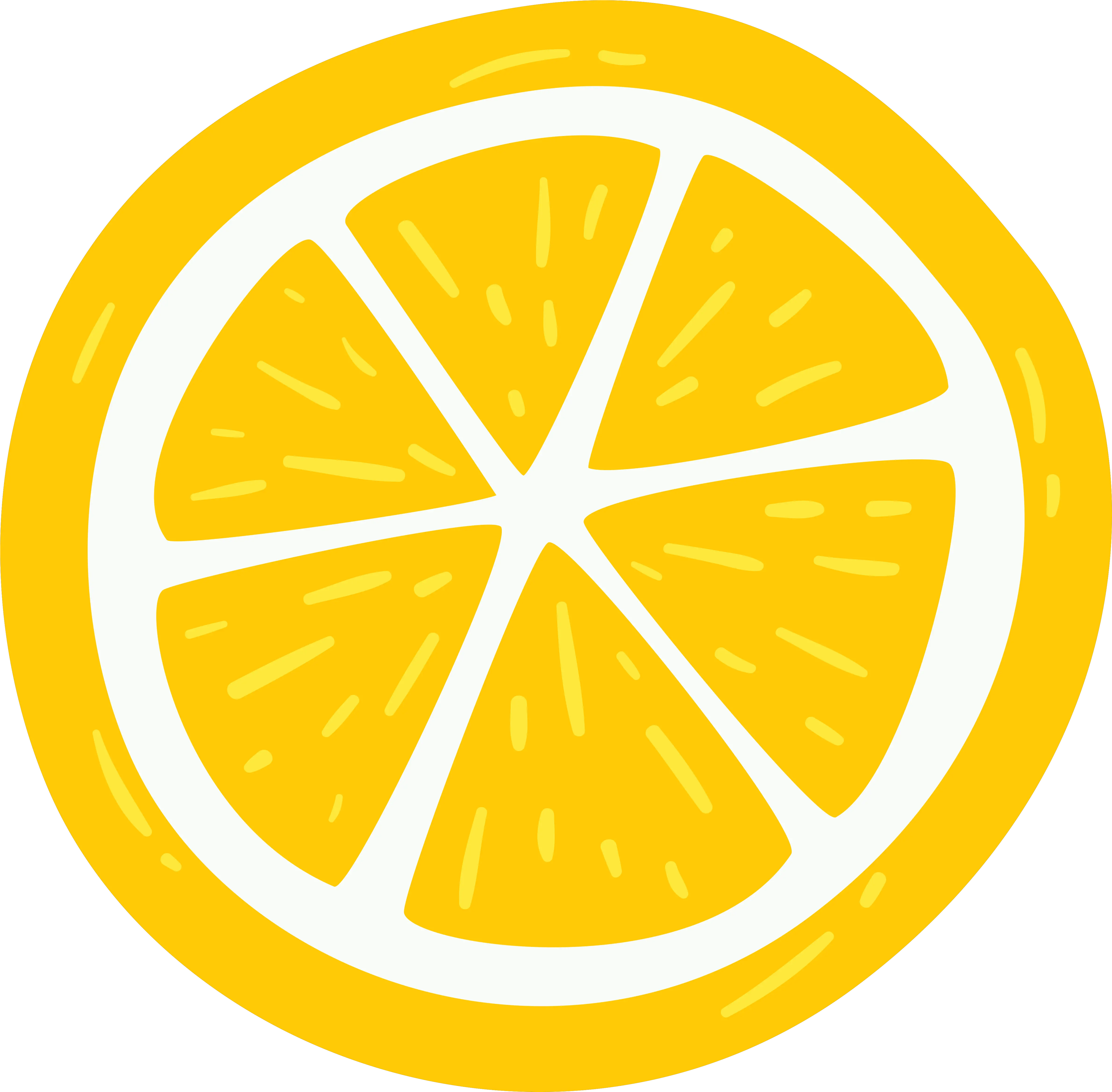 Hand Drawn Cartoon Flat Lemon Decorative Cartoon Lemon Hd