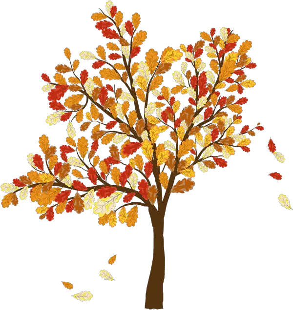 Autumn Leaf Color Tree Clip Art Tree Falling Leaves Png