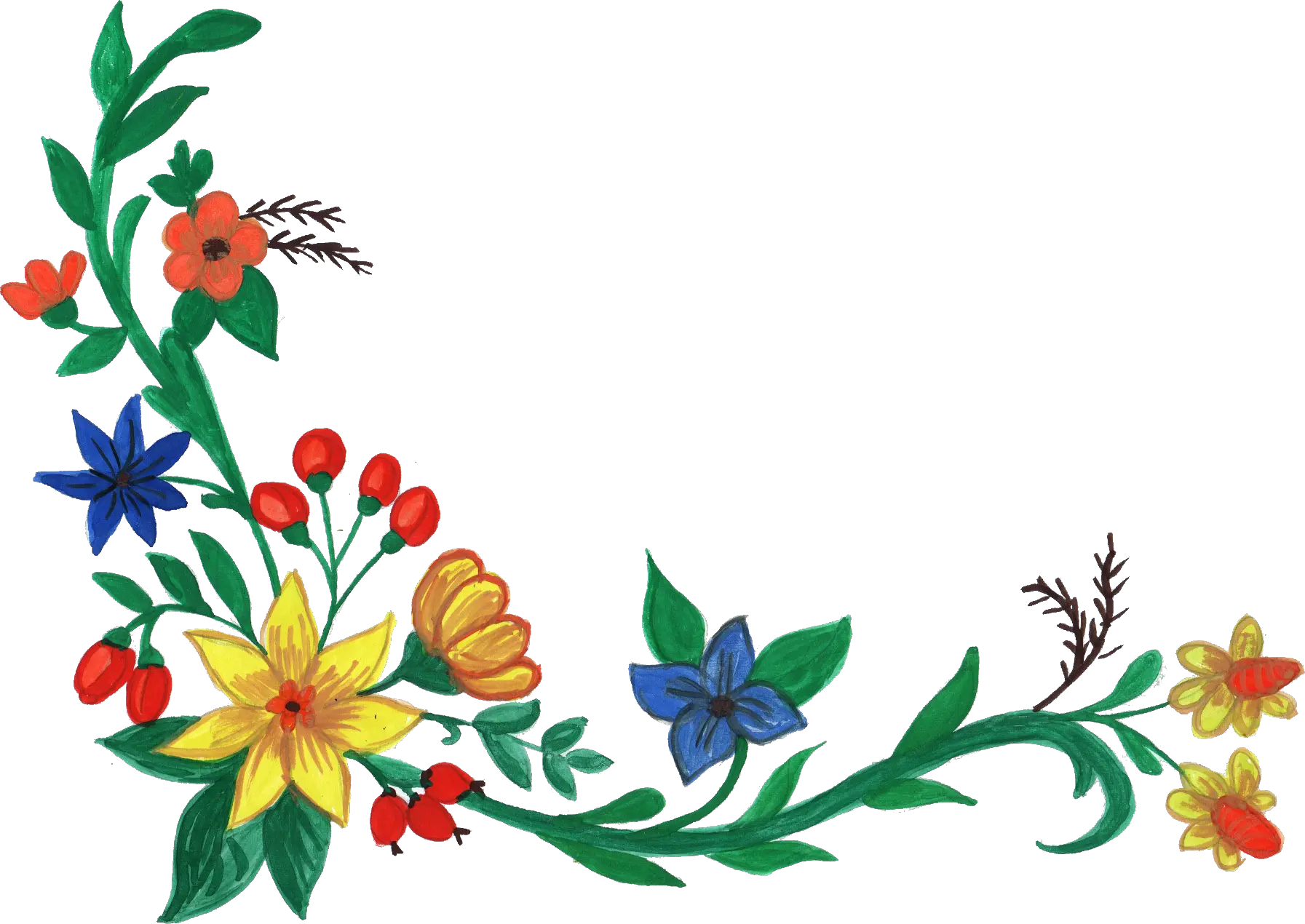 Floral Corner Png Png Clipart Flower Corner Png