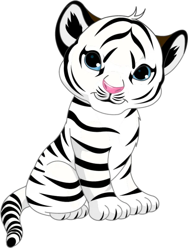 Transparent Tiger Cartoon Png Cute Baby Tiger Coloring Pages