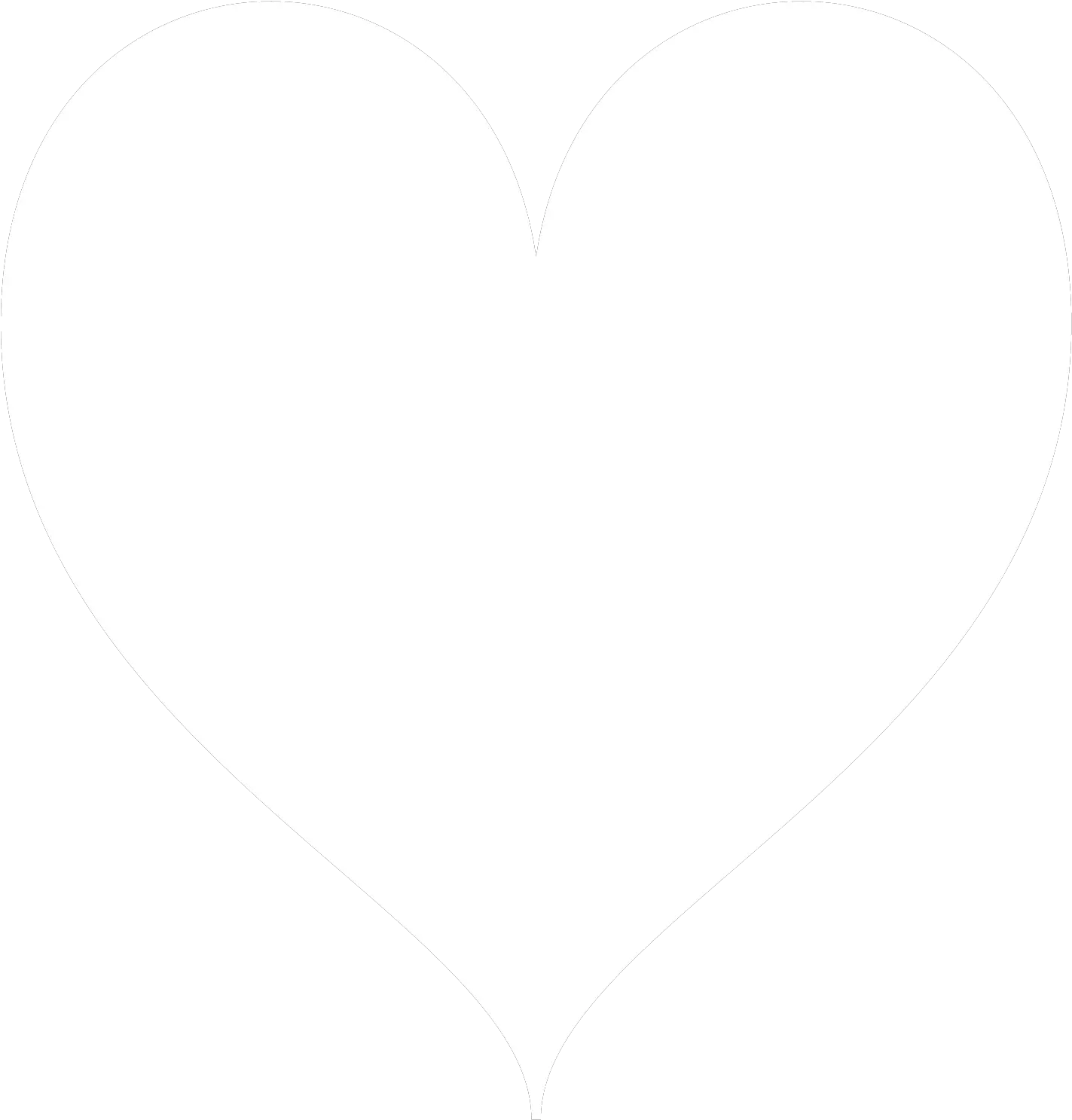 Instagram Heart Icon White