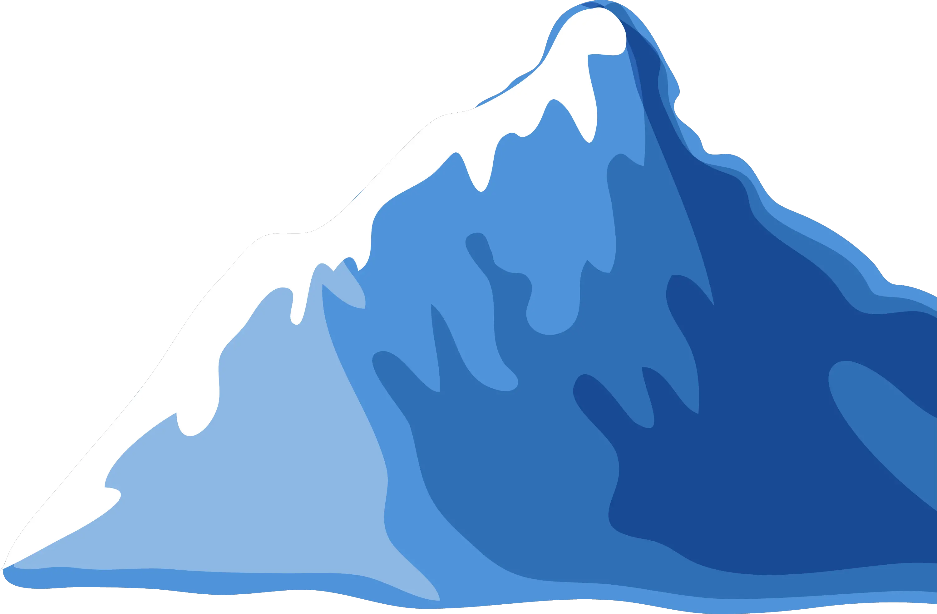 Transparent Tip Of The Iceberg Clipart Cartoon Mountain Transparent Background