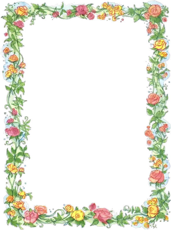 Flower Frame Clipart Floral Border Clip Art