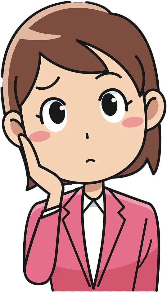 Thinking Woman Png Image File Cartoon Thinking Person Png