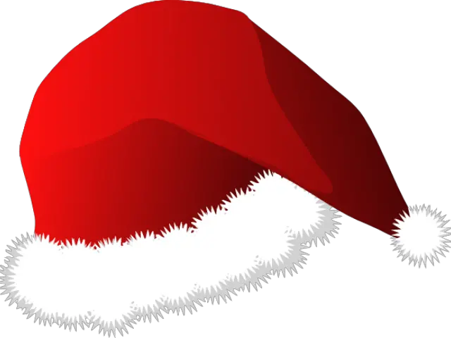 Santa Hat Clipart Cropped Cartoon Santa Hat Png