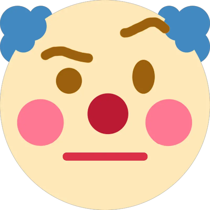 Clown Emoji Discord Transparent