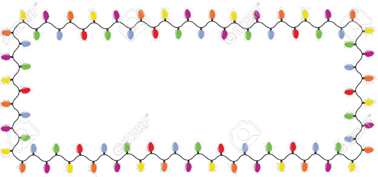 Christmas Lights Border Png Pic Xmas Lights Transparent Background