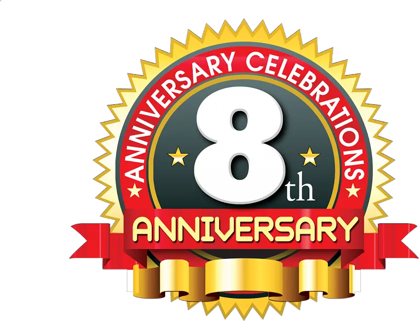 8th Anniversary Logo Png