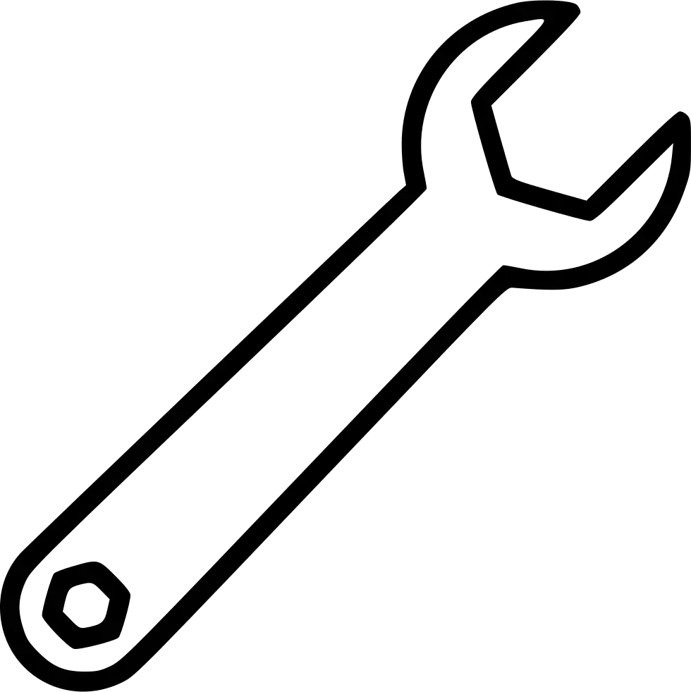 Transparent Wrench Clipart Png White Wrench Transparent Background