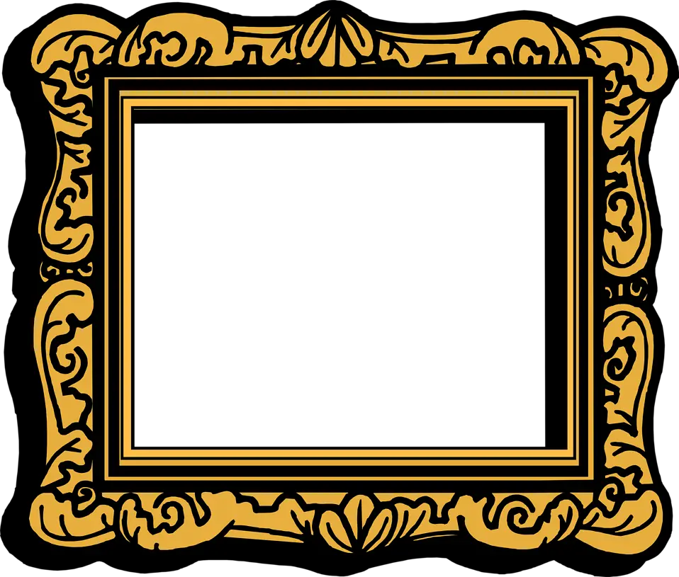 Empty Picture Frame Transparent Picture Frame Cartoon