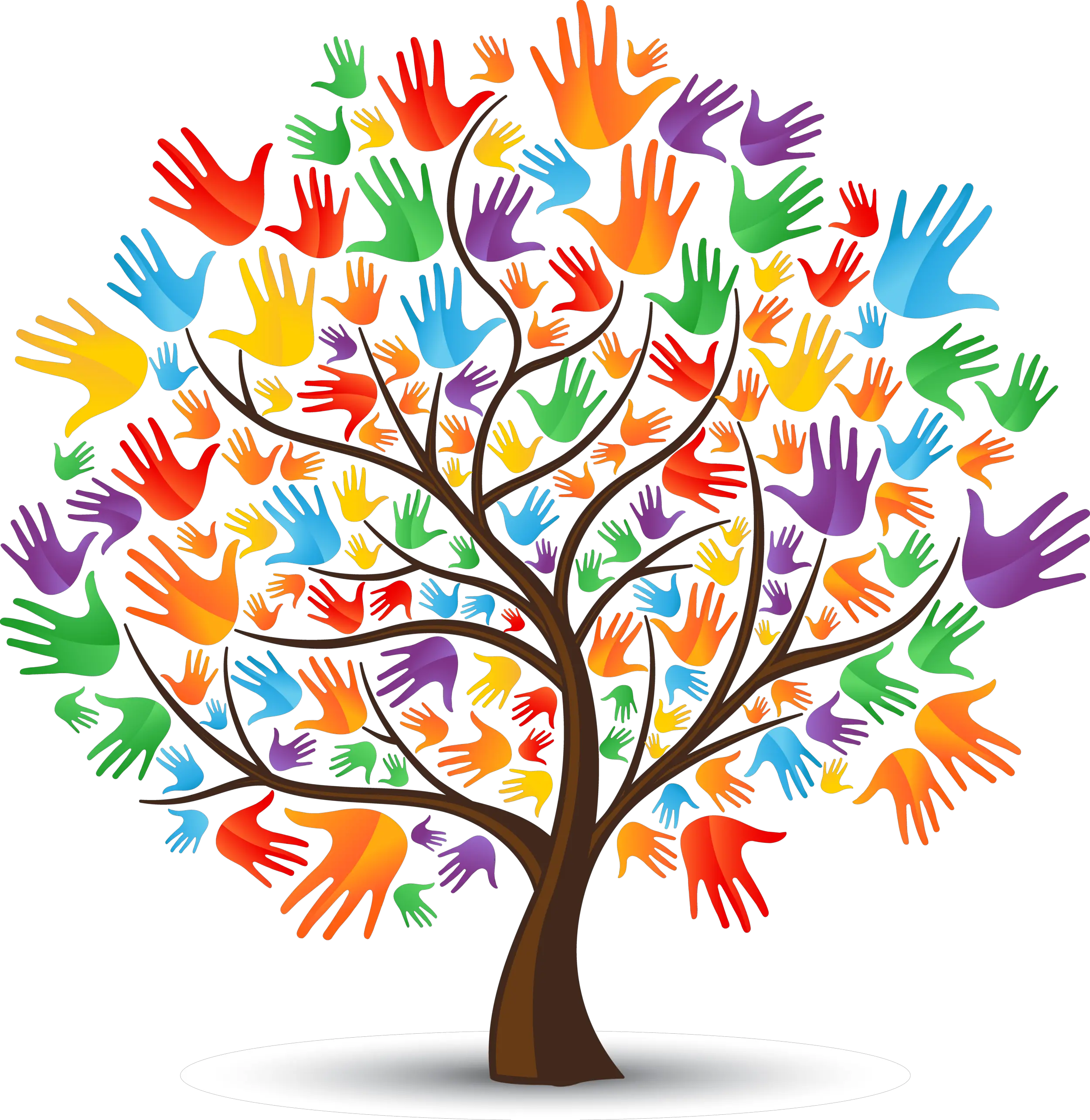 Hands Of Kindness Benefit A Roaring Success Clipart Tree With Hands