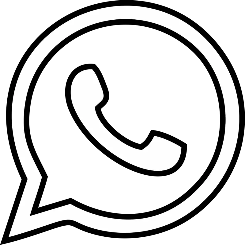 Icons Media Encapsulated Postscript Computer Social Whatsapp Logo Black And White