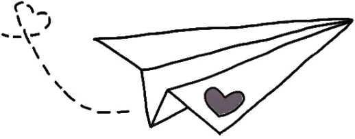 fly doodle paper plane freetoedit ftestickers Paper Airplane Drawing No Background