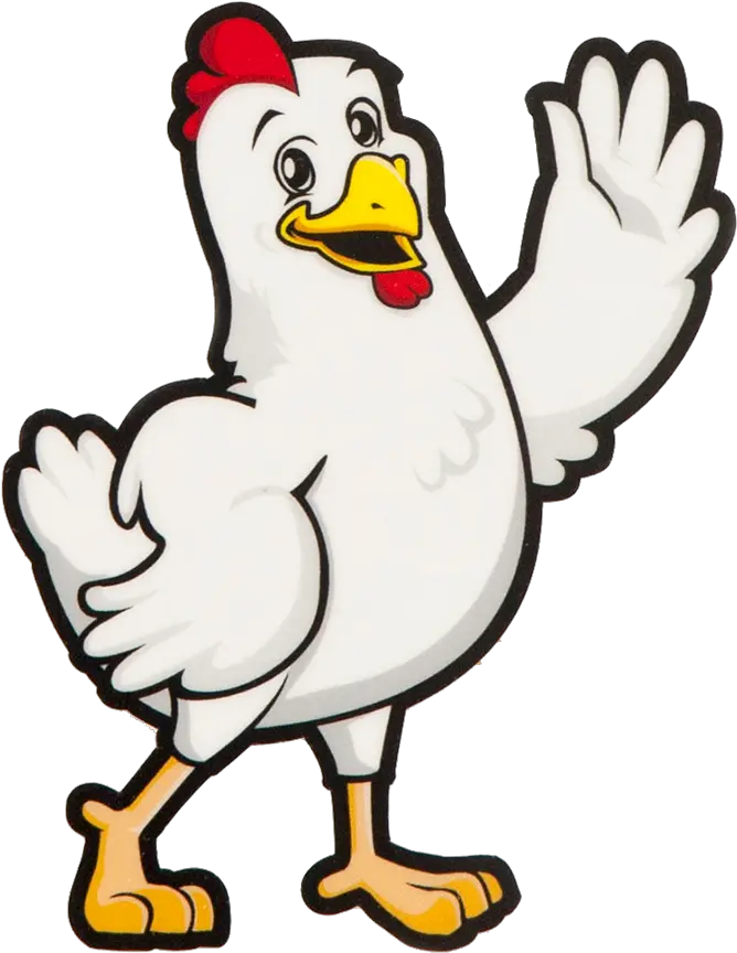 Clip Art Collection Of Free Clucking Cartoon Happy Chicken Png