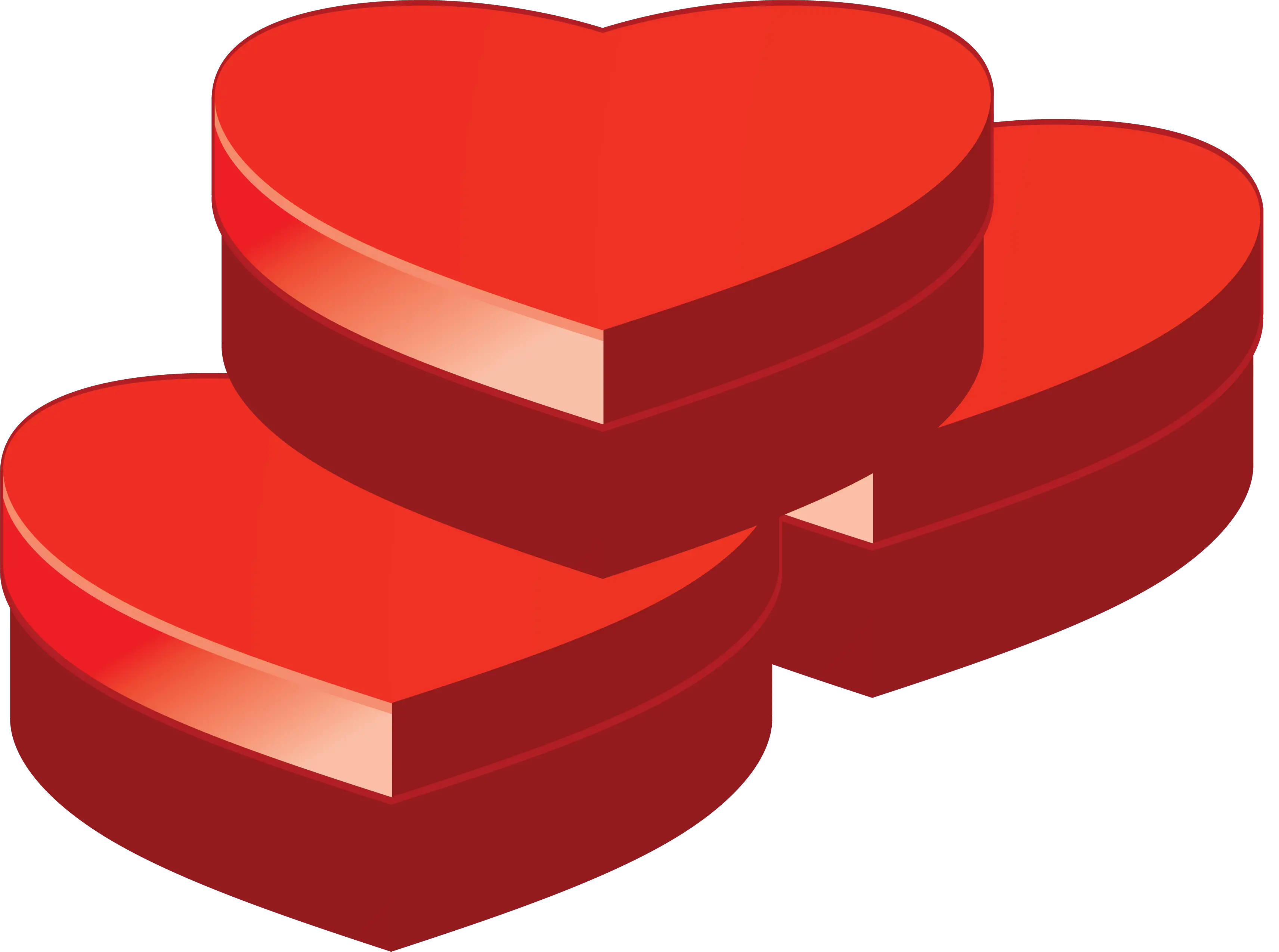 heart gifts boxes PNG