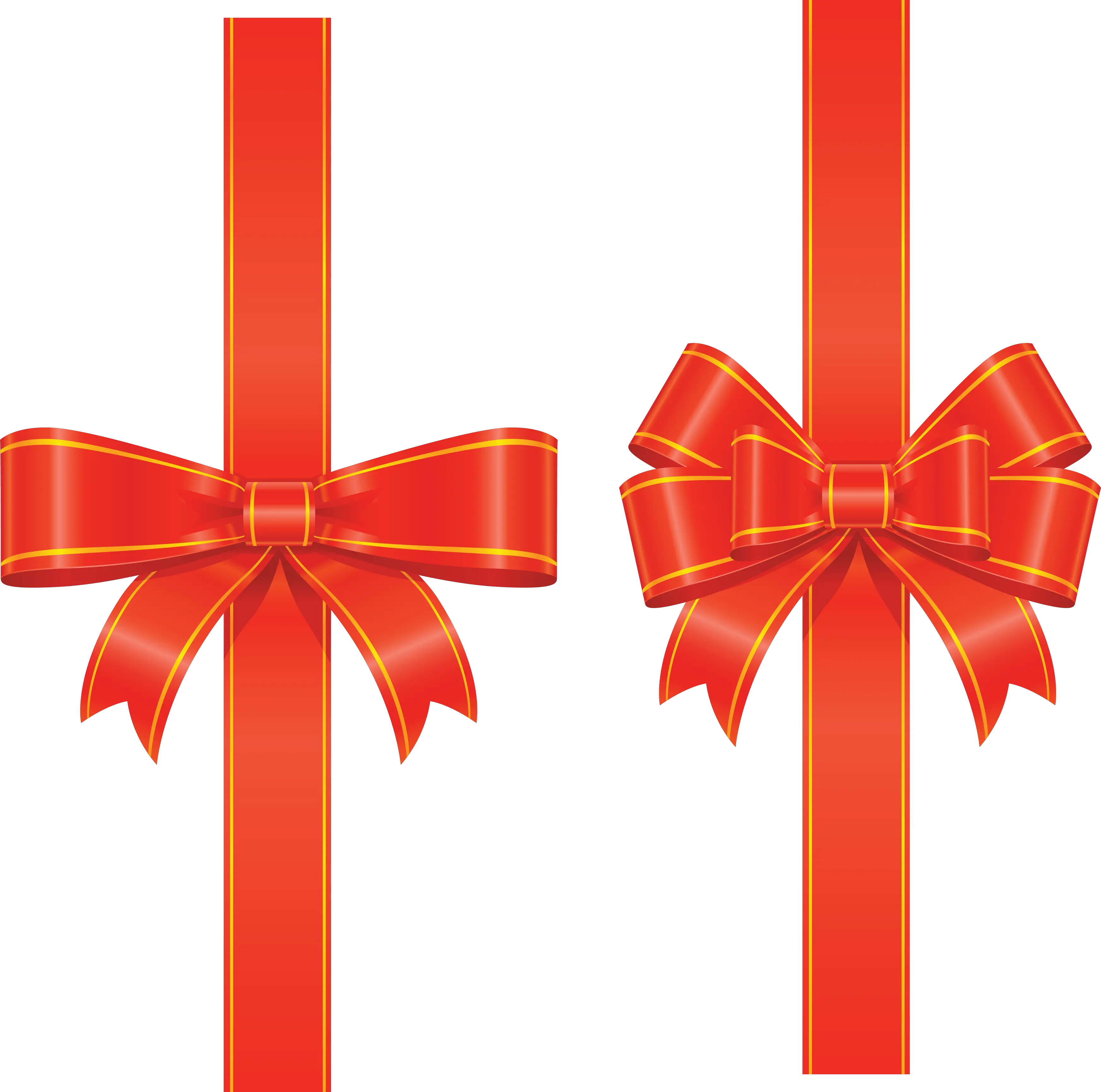 Gift red ribbon PNG image