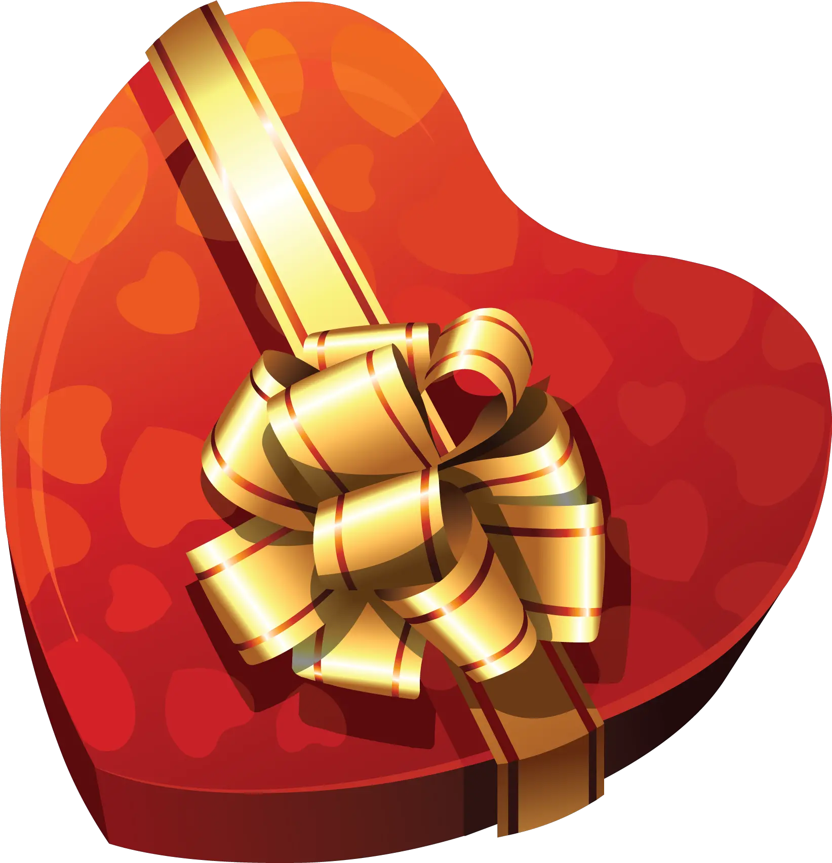 heart gift box PNG image