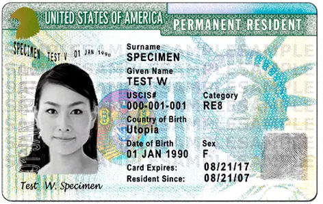 Green card PNG