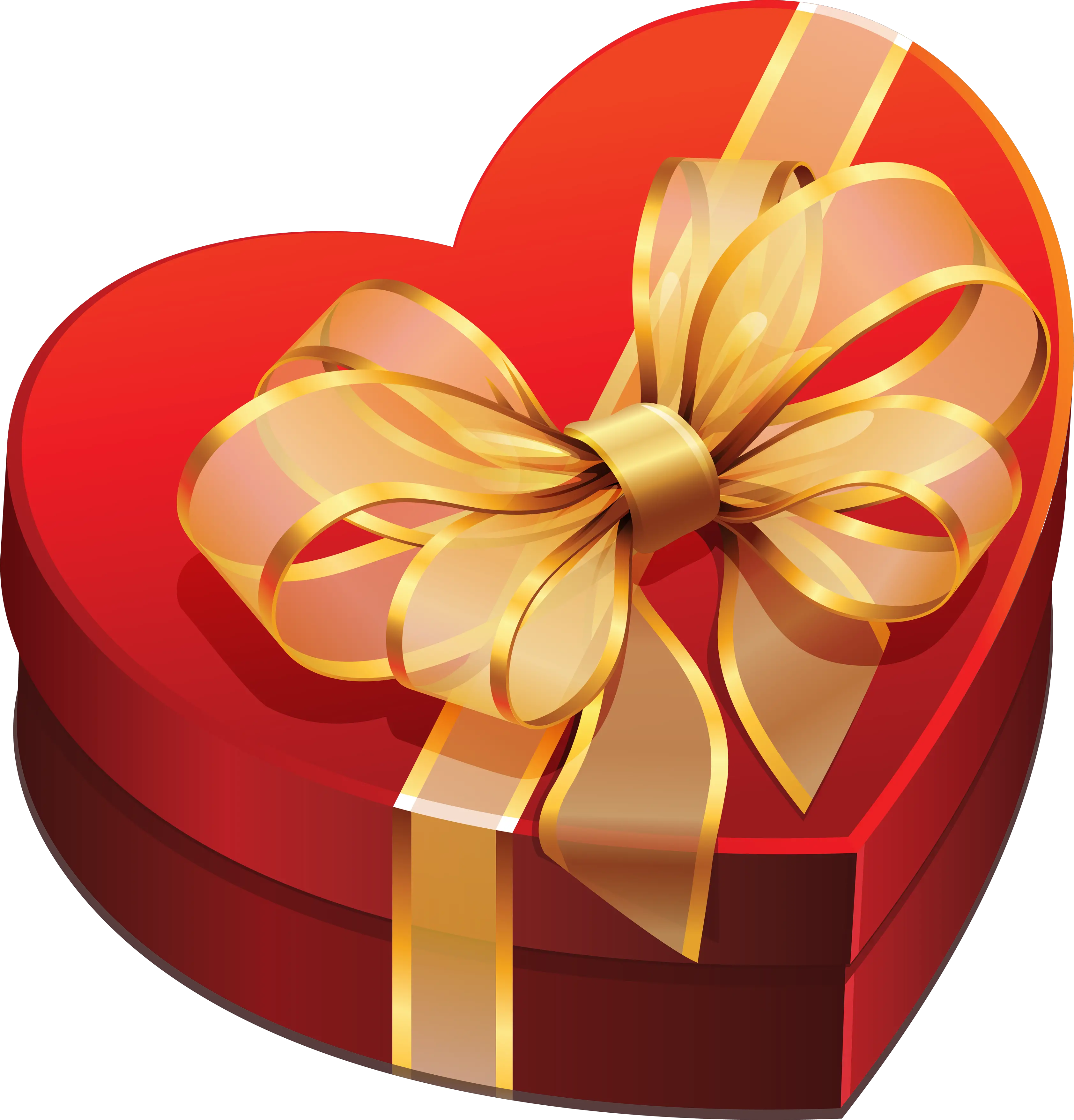 heart gift box PNG image