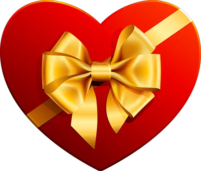 heart gift box PNG image