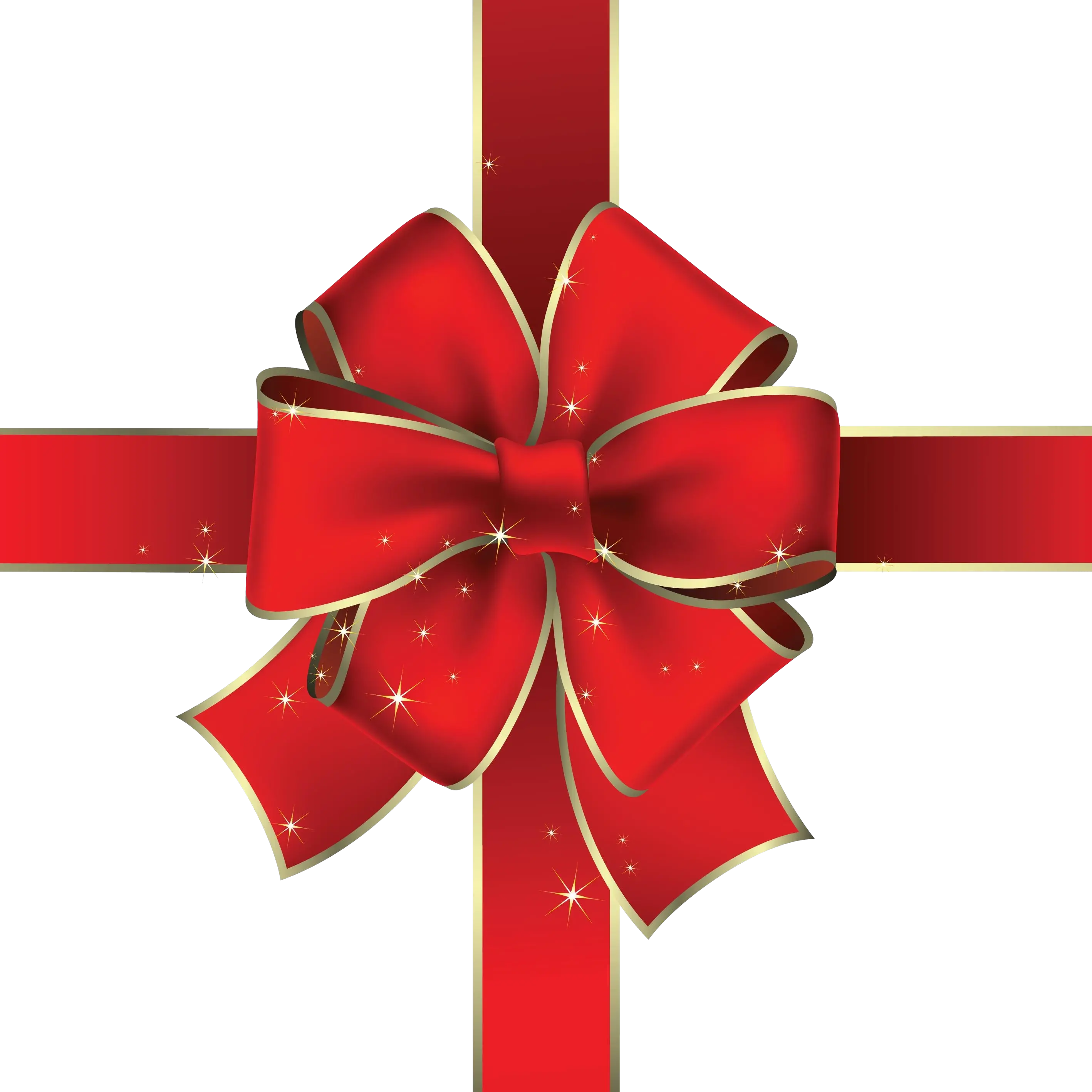 Gift red ribbon PNG image