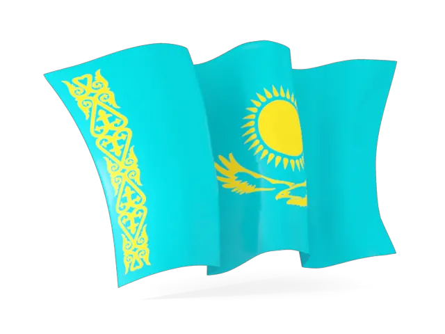 Kazahstan flag PNG