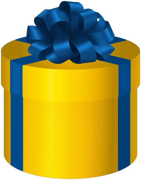 Yellow gift box PNG