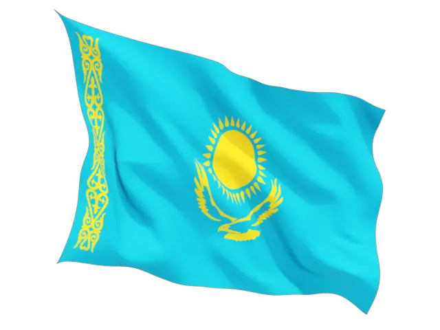 Kazahstan flag PNG