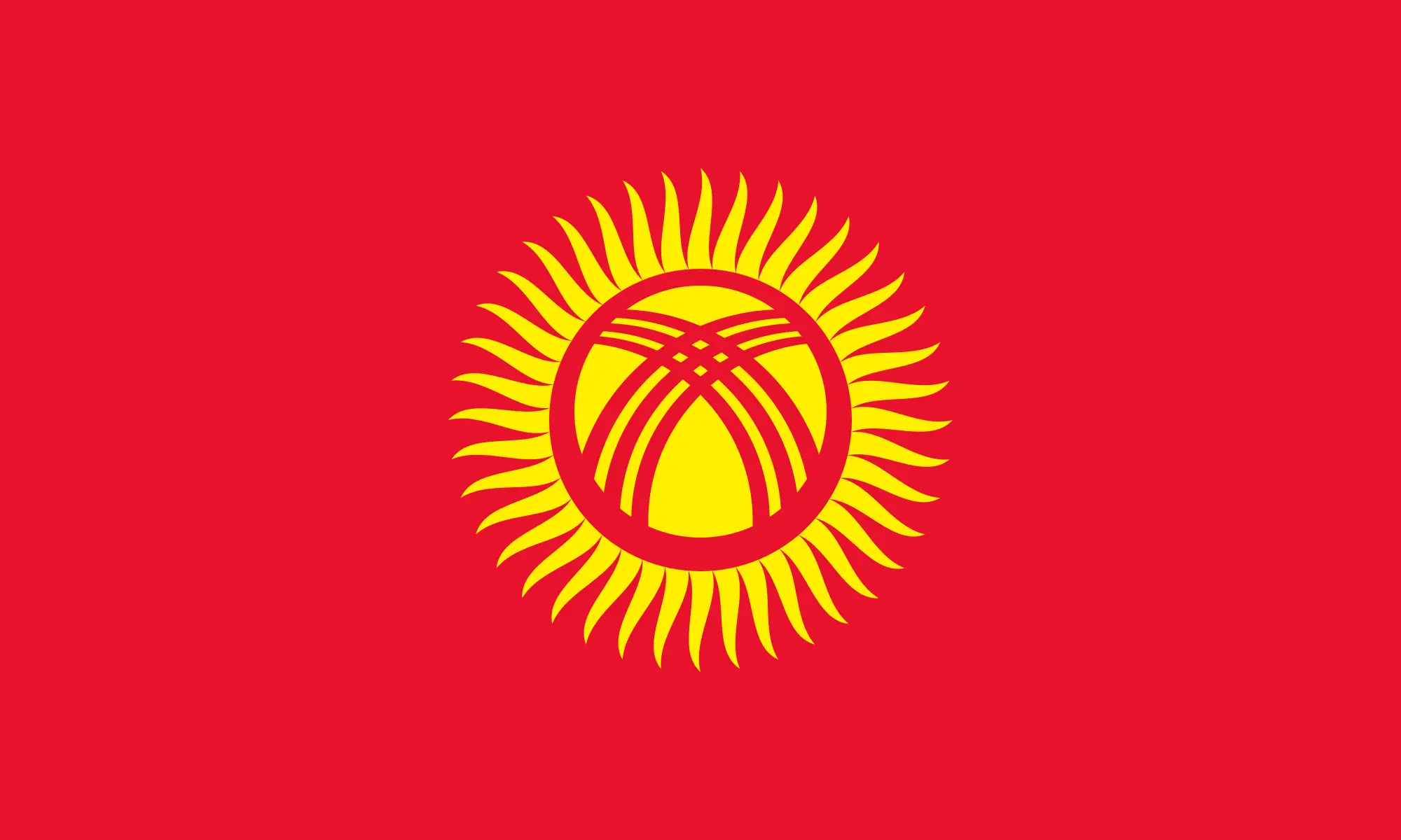 Kyrgyzstan flag PNG