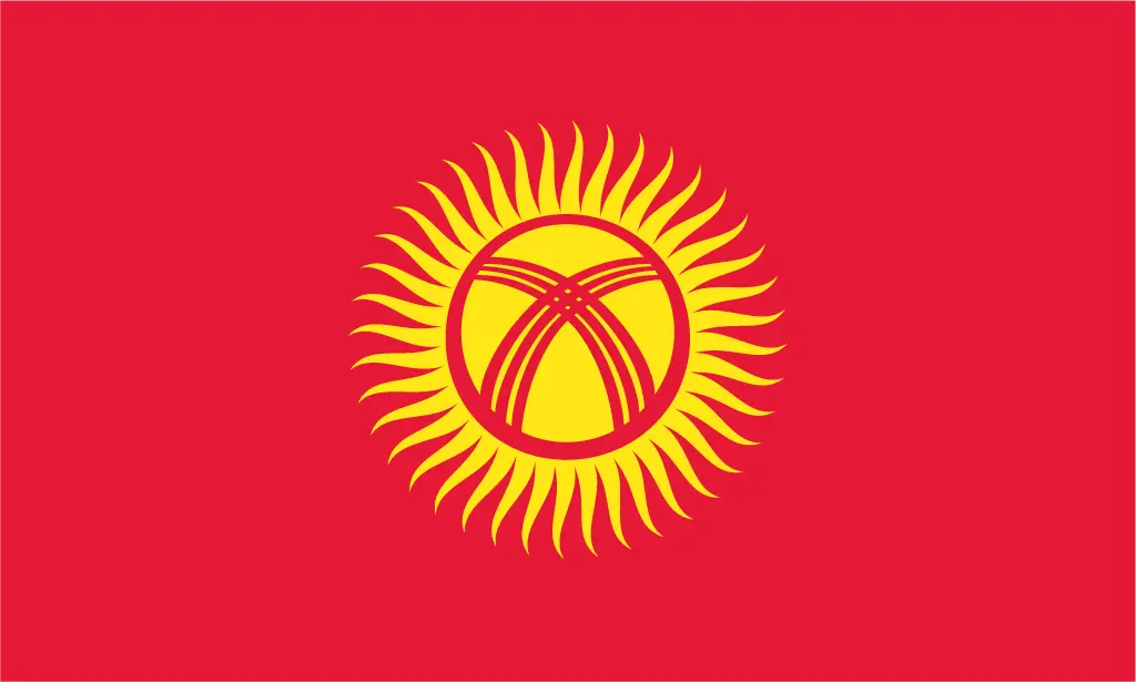 Kyrgyzstan flag PNG