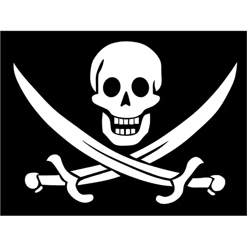 Pirate flag PNG