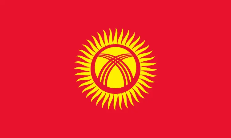 Kyrgyzstan flag PNG