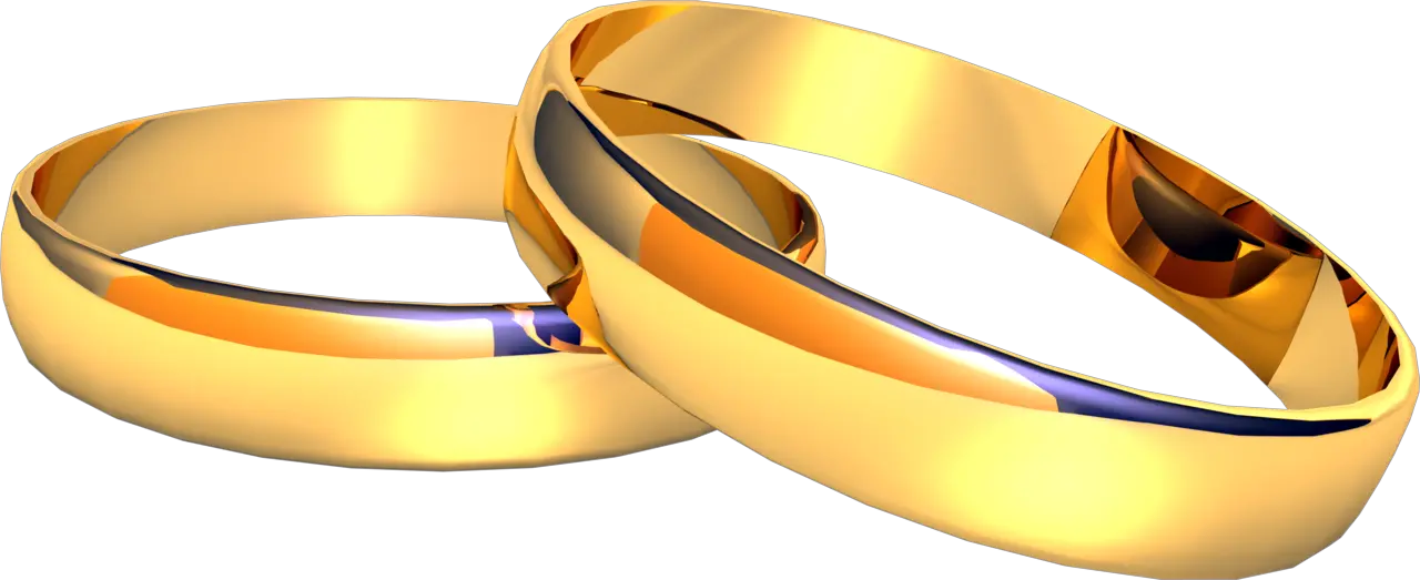 Wedding rings PNG