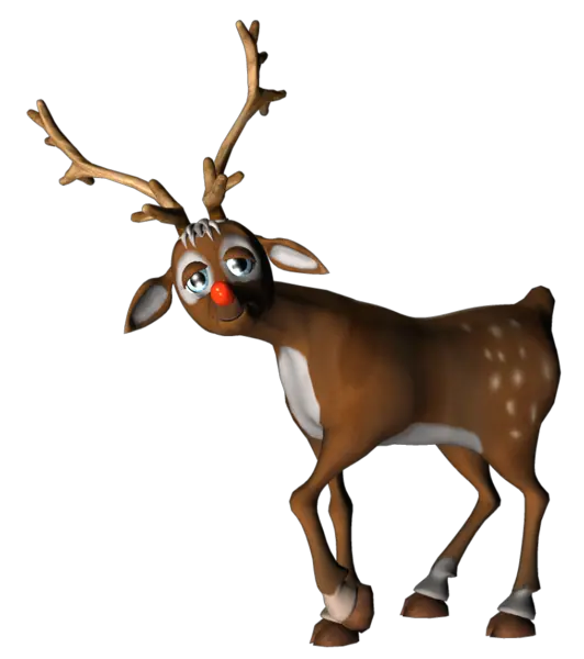 Santa Clauss reindeer PNG