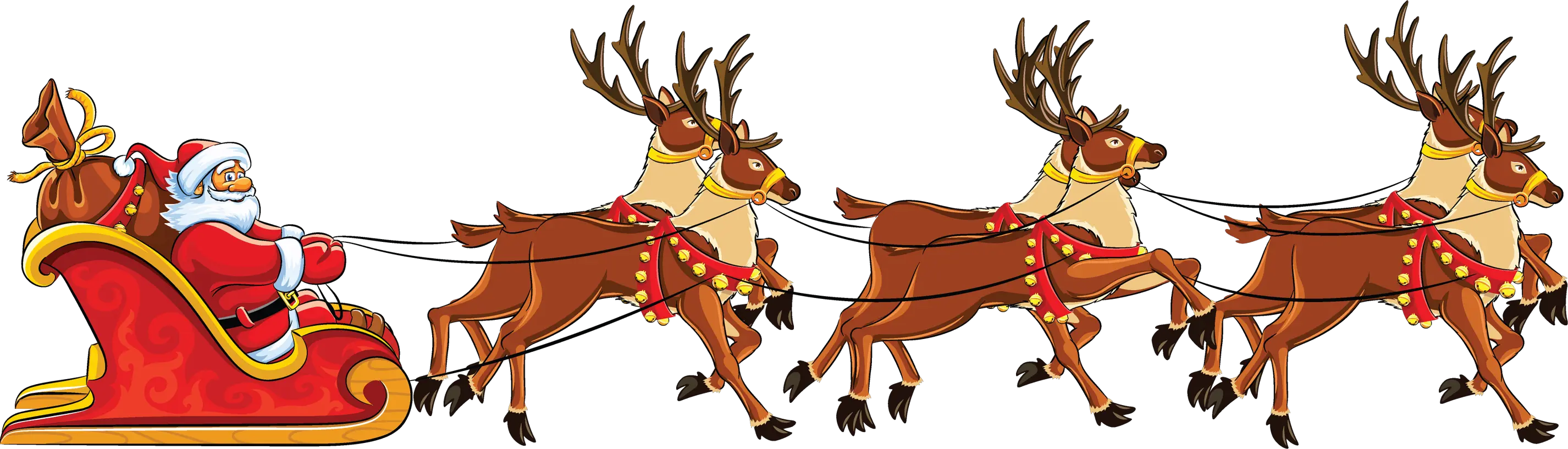 Santa sleigh PNG