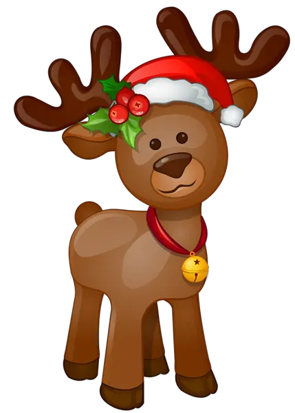 Santa Clauss reindeer PNG