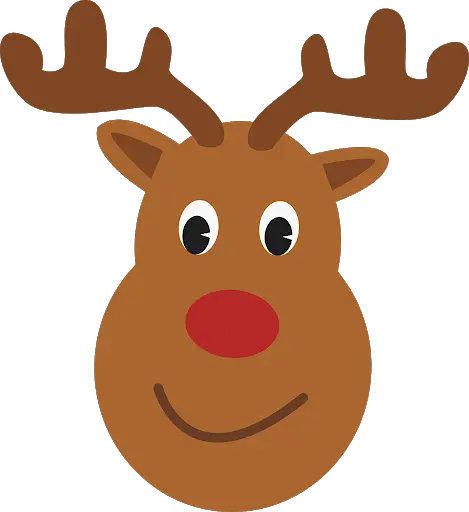 Santa Clauss reindeer PNG