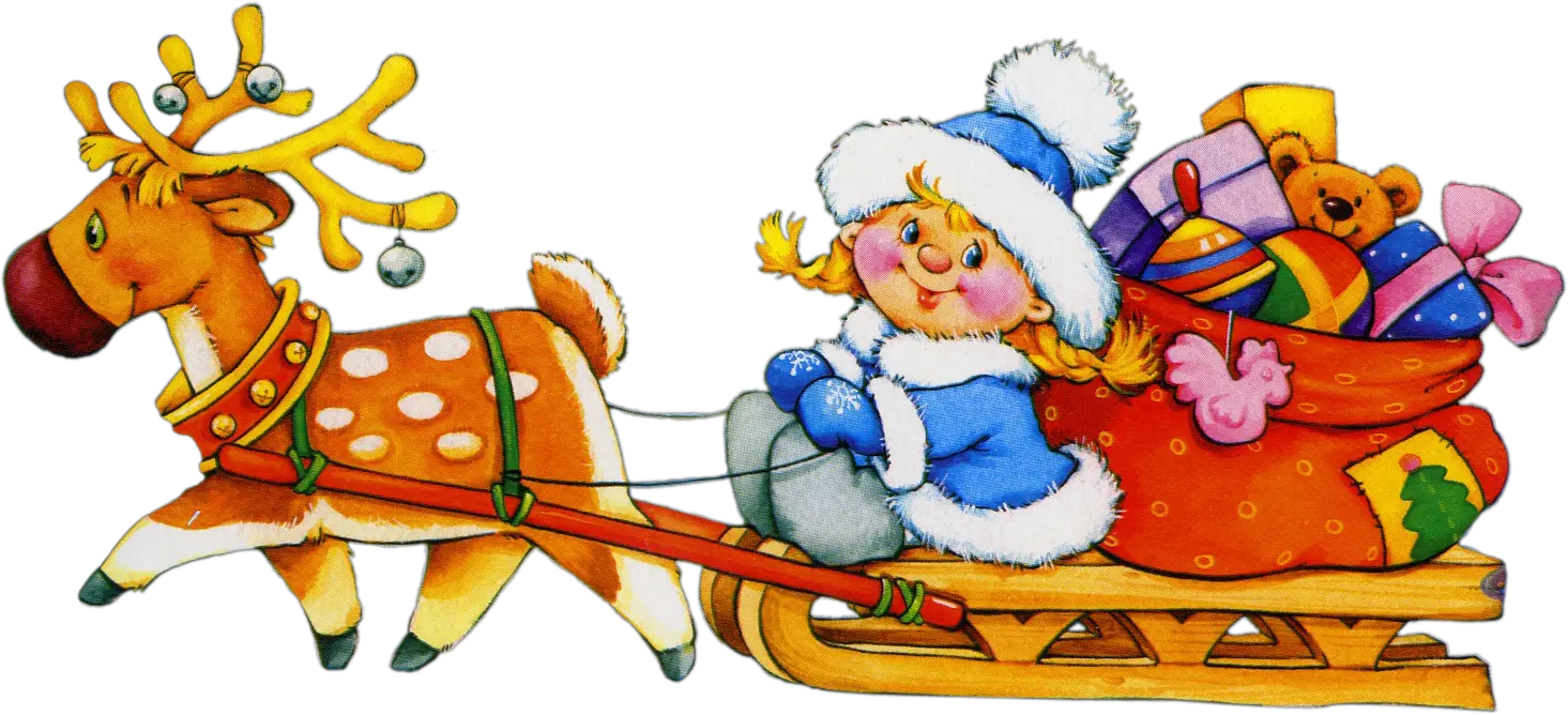 Santa sleigh PNG