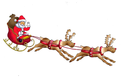 Santa sleigh PNG