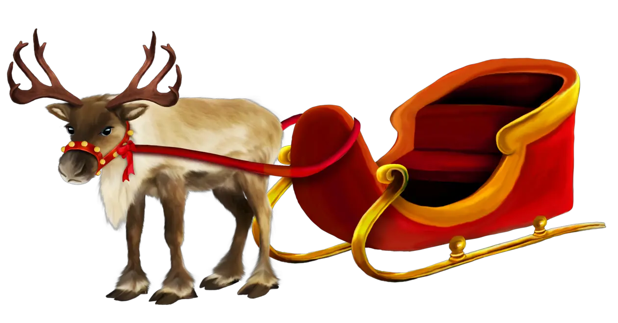 Santa sleigh PNG