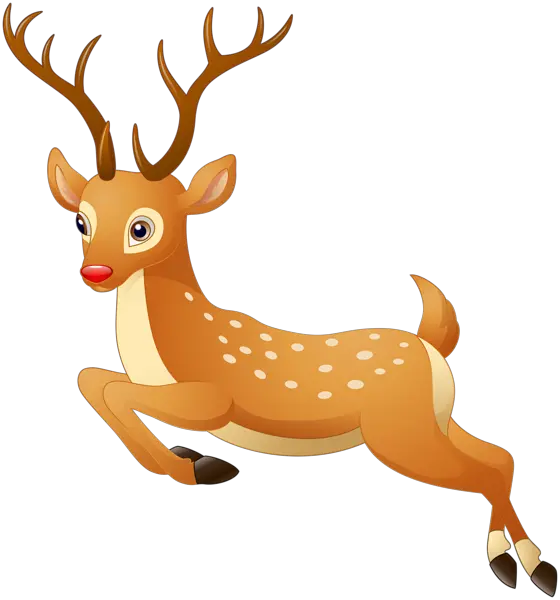 Santa Clauss reindeer PNG