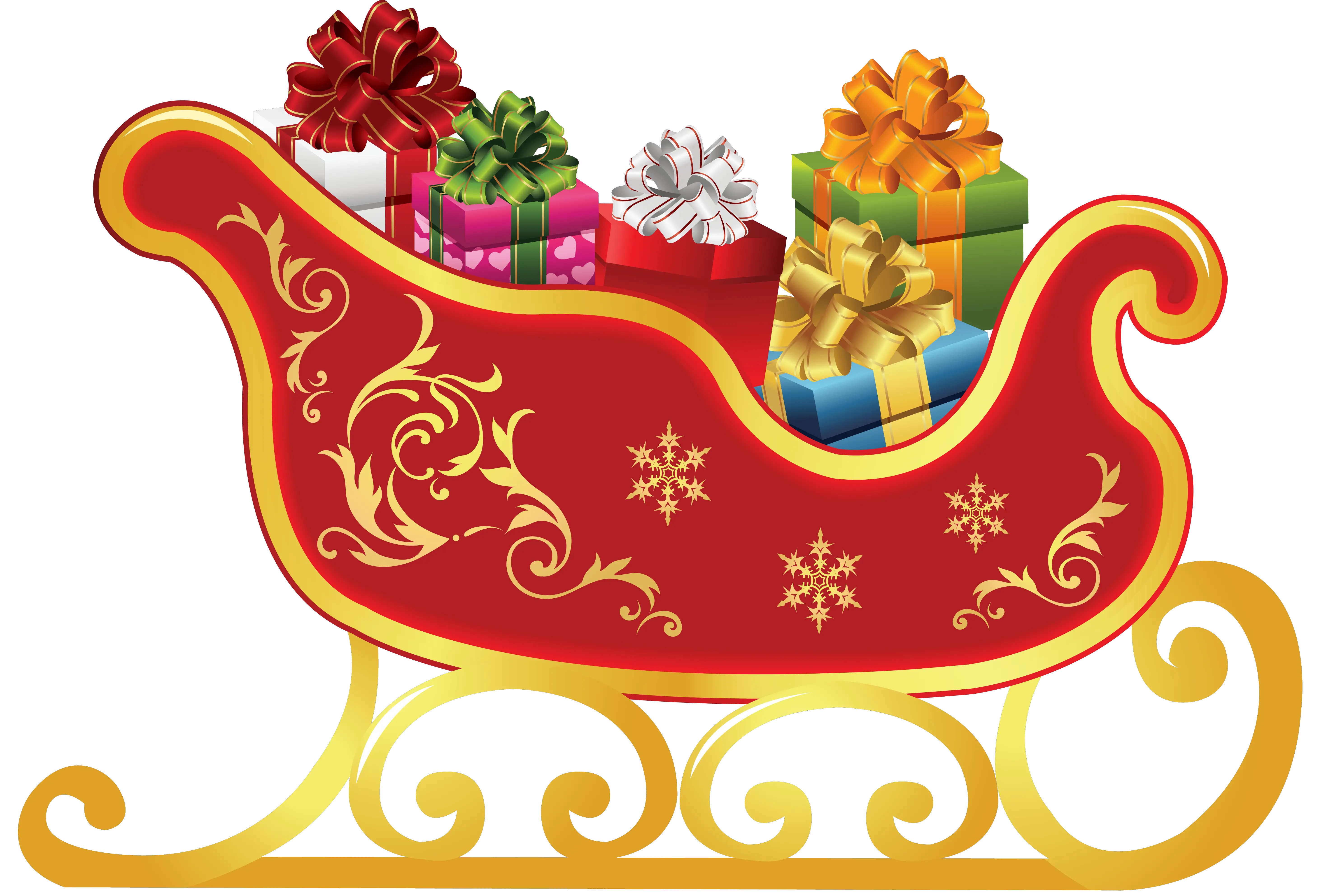 Santa sleigh PNG