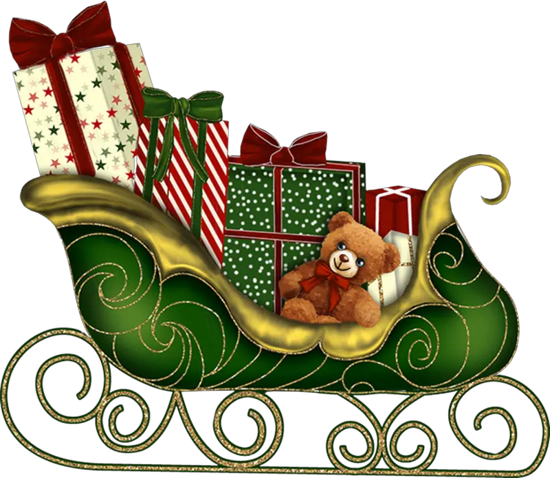 Santa sleigh PNG