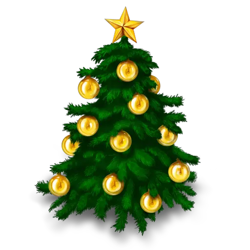 Christmas fir-tree PNG image