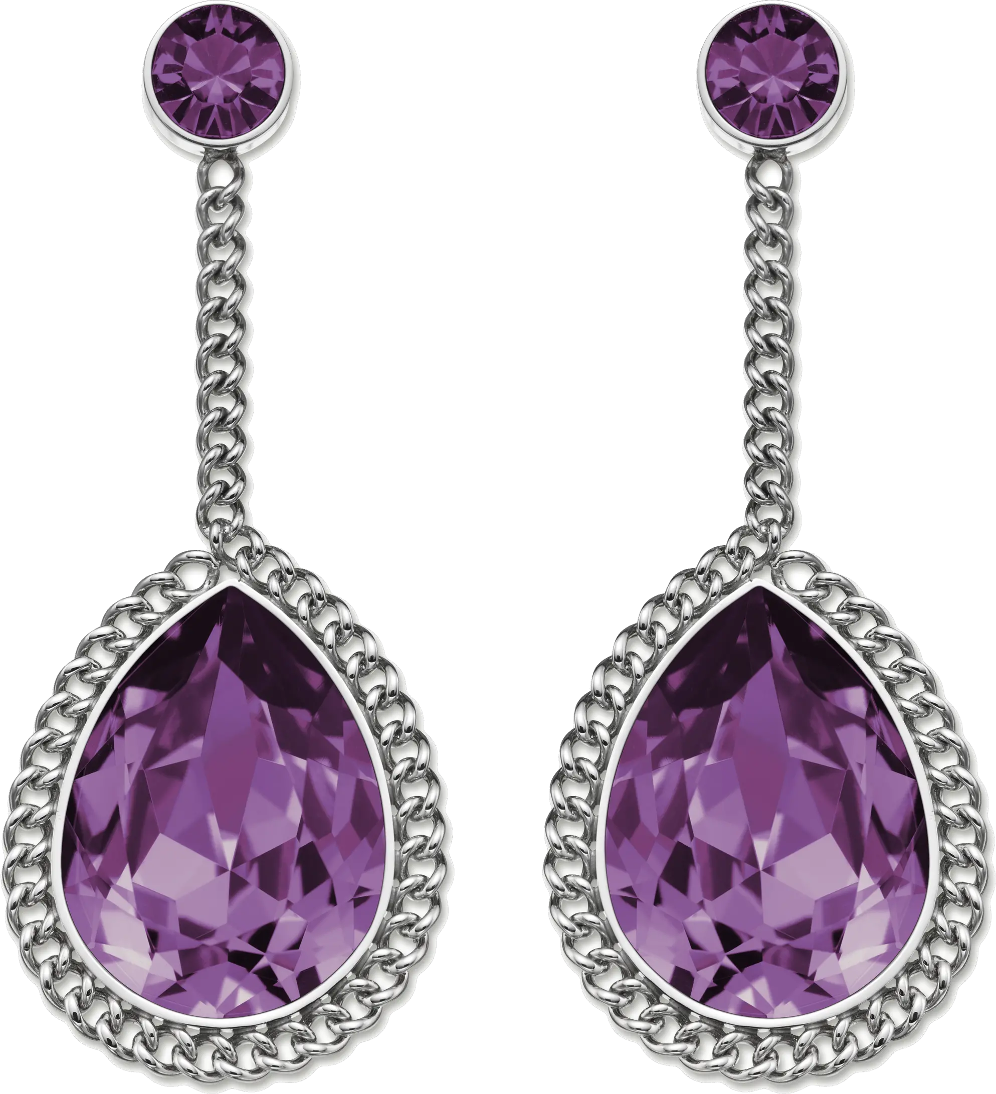 Diamond earrings PNG image