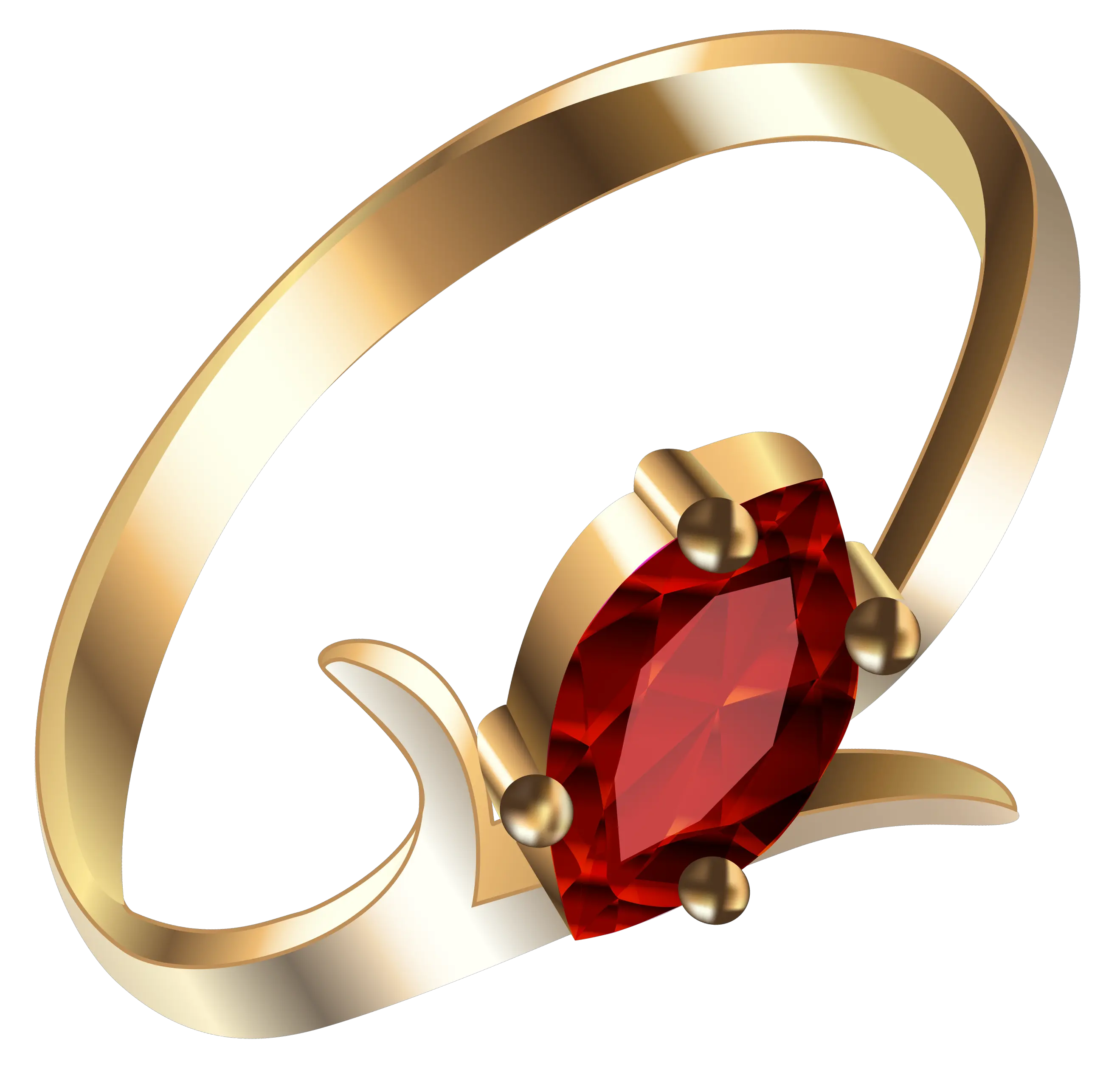 gold ring with diamond PNG