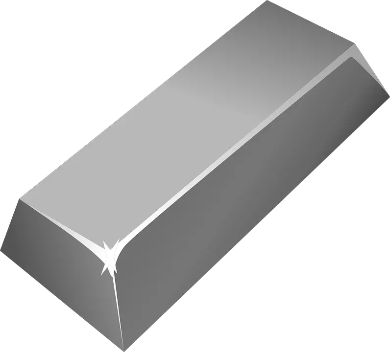 Silver bullion PNG