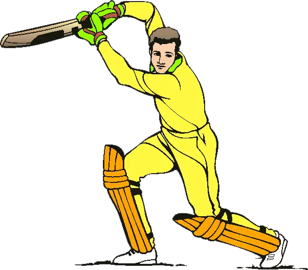 Cricket player PNG