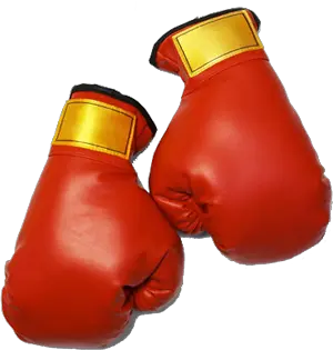 Red boxing gloves PNG image